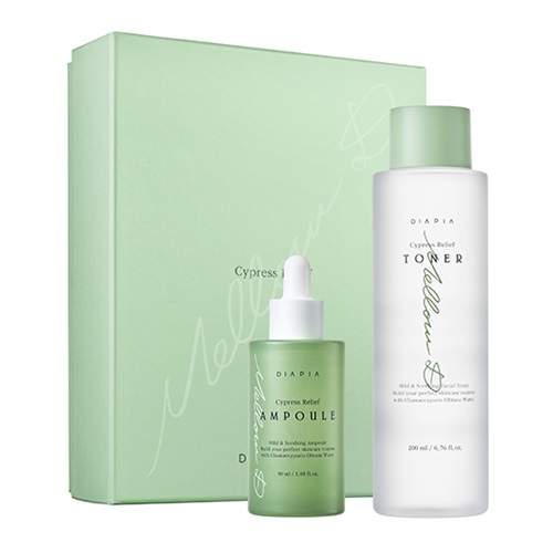[다이아피아] 멜로우 디 편백 릴리프 듀오 세트 ( 토너200ml + 앰플50ml )