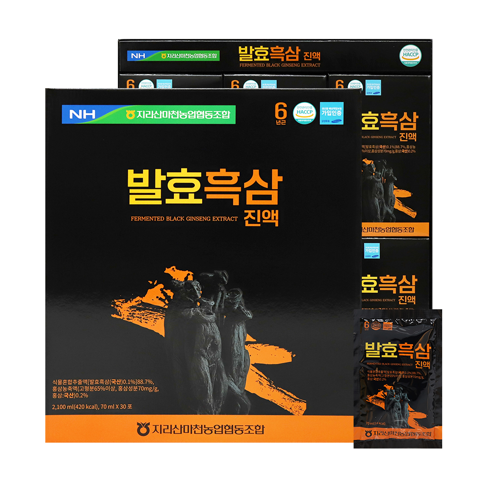 지리산마천농협 발효흑삼진액 70ml x 30포