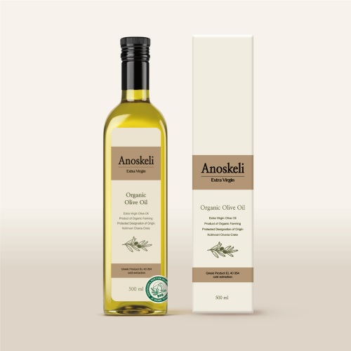 [라온오가닉] 그리스산 아노스켈리 냉압착 유기농 올리브유 500ml